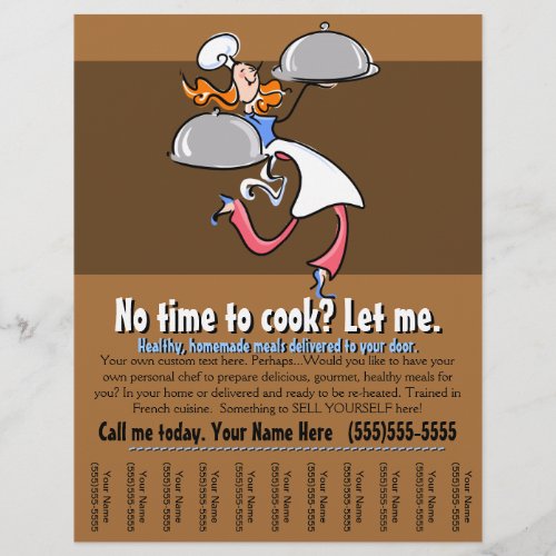 Personal chefCateringPre_made mealsbusiness Flyer