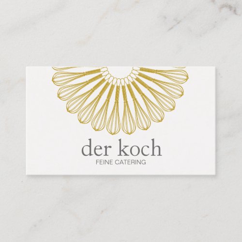Personal Chef Catering Whisk Einfach und Moderne Business Card
