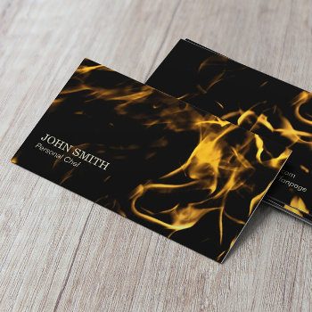 Personal Chef Flaming Fire Catering Business Card by cardfactory at Zazzle