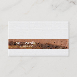 Personal Chef Food Beverage Skills Cake Texture Bu Business Card
