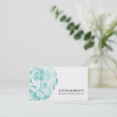 Personal Chef & Nutritionist Succulent Floral Business Card (Standing Front)