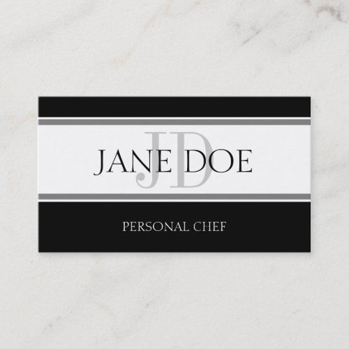 Personal Chef Stripe W/W Business Card