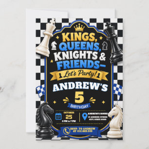 Personal Chess Birthday Invitation