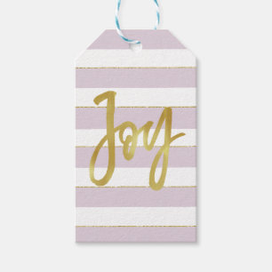Personal Christmas Holiday Custom Greeting Purple Gift Tags