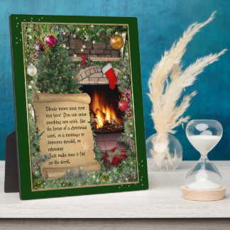 Personal Christmas Message Plaque