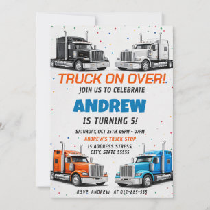 Personal Classic Truck Birthday party Invitation