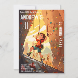 Personal Climbing Park Birthday Invitation