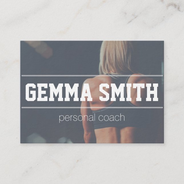 personal coach simple business card (Front)