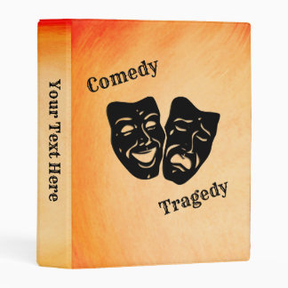 Personal Comedy and Tragedy Theater Masks Mini Binder