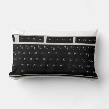 Personal Computer Keyboard Lumbar Pillow by bartonleclaydesign at Zazzle