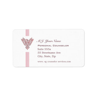 Personal Counselor luxury stripes and pink phoenix Label