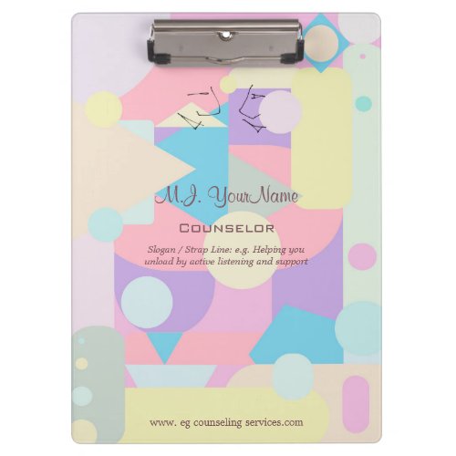 Personal Counselor or Mental Health Therapist Clipboard