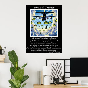 Personal Courage: Airborne Descent Poster