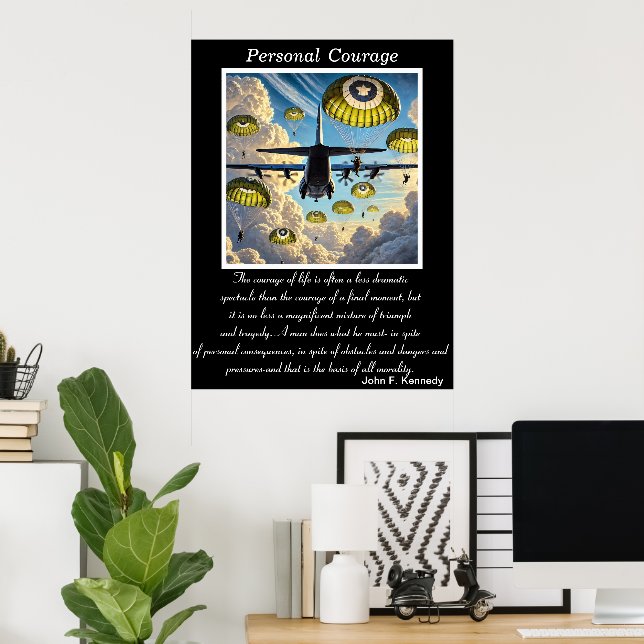 Personal Courage: Drifting Downward Poster (Home Office)