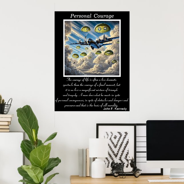 Personal Courage: Leaping from the Heights Poster (Home Office)