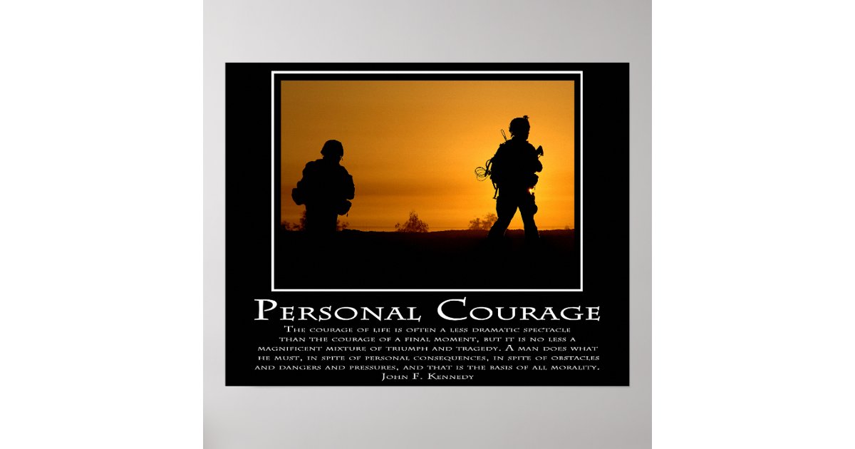 Personal Courage Poster | Zazzle