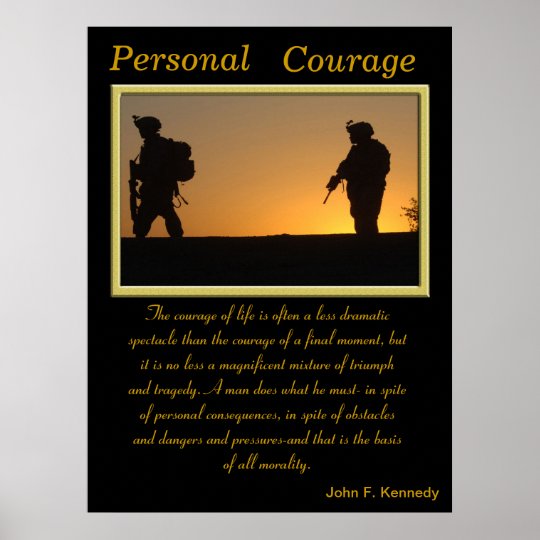 Personal Courage Posters 2 | Zazzle.com