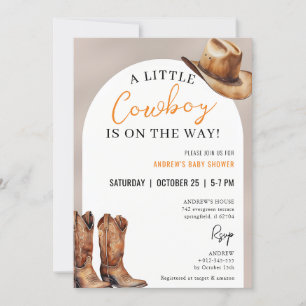 Personal Cowboy Baby Shower Invitation