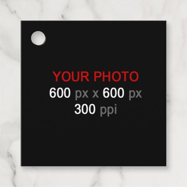 Personal Creation Favor Tags (Front)