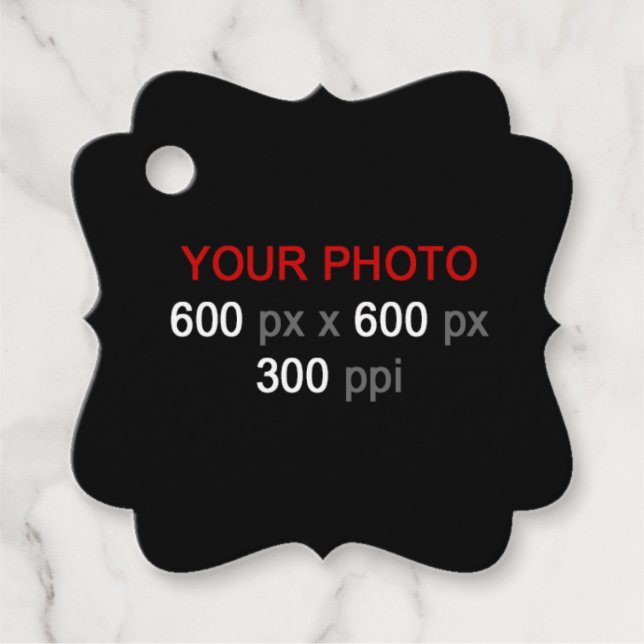 Personal Creation Favor Tags (Front)