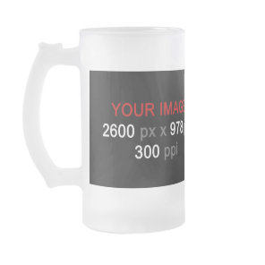 Personal Creation Frosted Glass Beer Mug