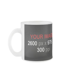 Personal Creation Frosted Glass Coffee Mug