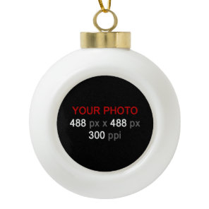 Personal Creations Ceramic Ball Christmas Ornament