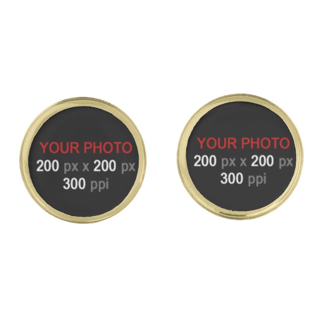 Personal Creations Gold Cufflinks (Front)