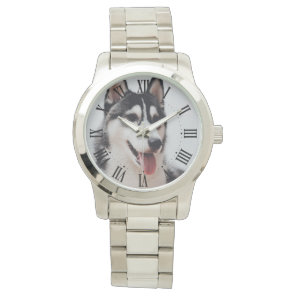 Personal Creations Husky Puppy Watch