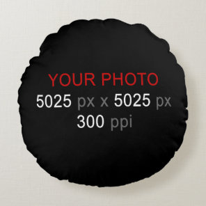 Personal Creations Photo Round Throw Pillow