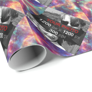 Personal Creations Photo Starburst Wrapping Paper