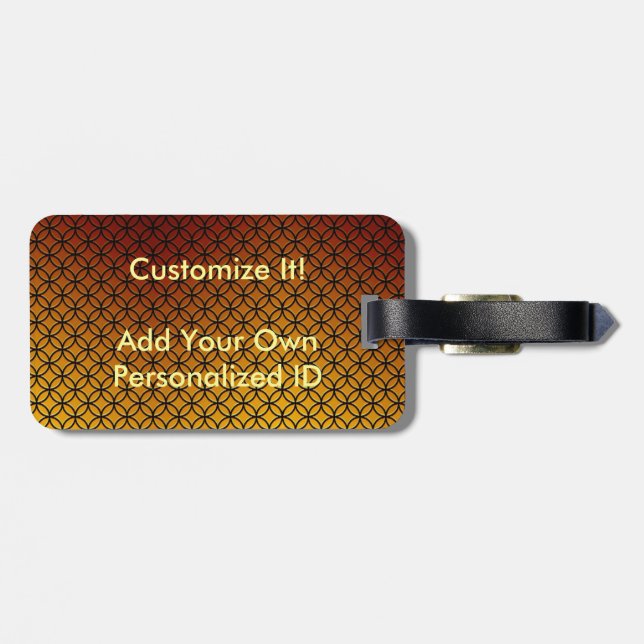 Personal Custom Luggage Tags (Back Horizontal)