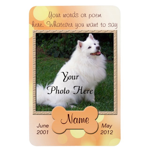 Personal Dog Memorial - Magnet (Vertical)
