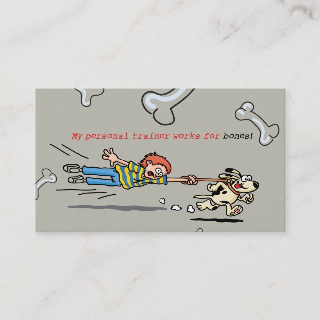 Personal Dog Trainer Luggage Tag (Front)