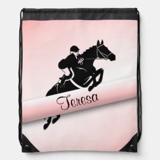 Personal Equestrian Jumper Drawstring Bag