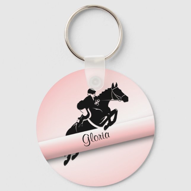 Personal Equestrian Jumper Keychain (Front)