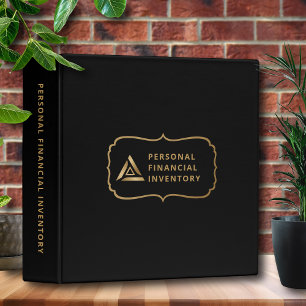 Personal Financial Inventory 3 Ring Binder
