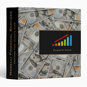 Personal Financial Portfolio - Black   Money  3 Ring Binder