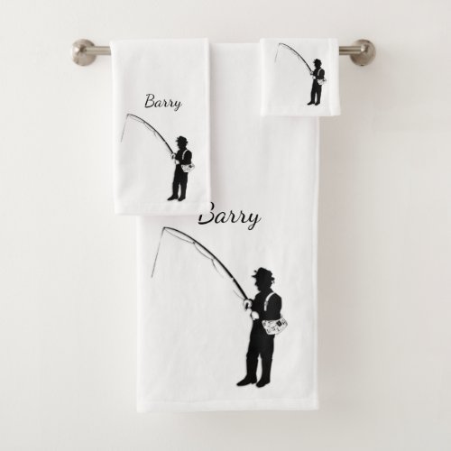 Personal Fishing Bath Towel Set