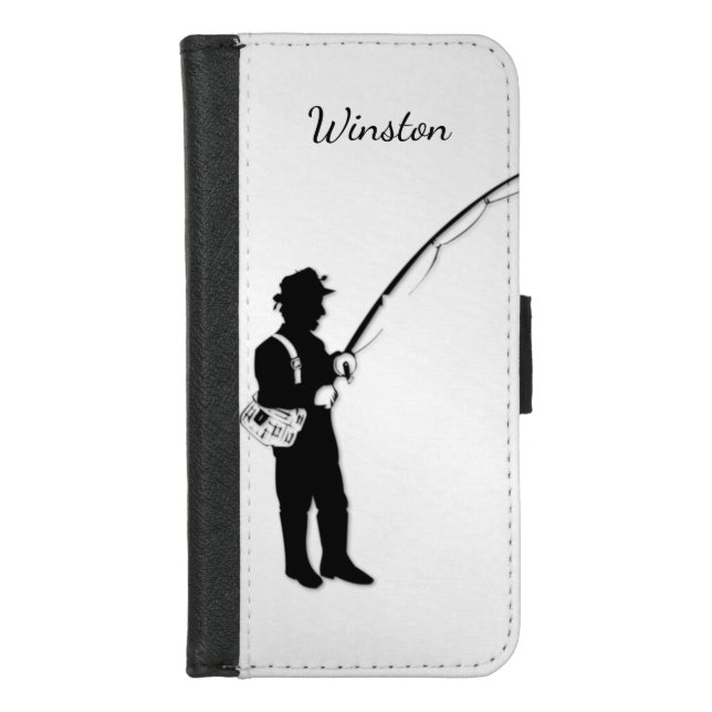 Personal Fishing iPhone Wallet Case (Front)