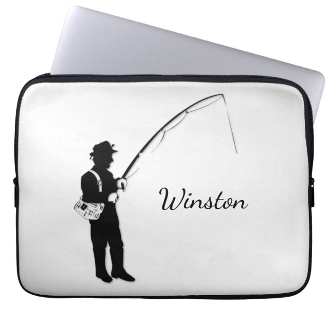 Personal Fishing Laptop Sleeve (Front)