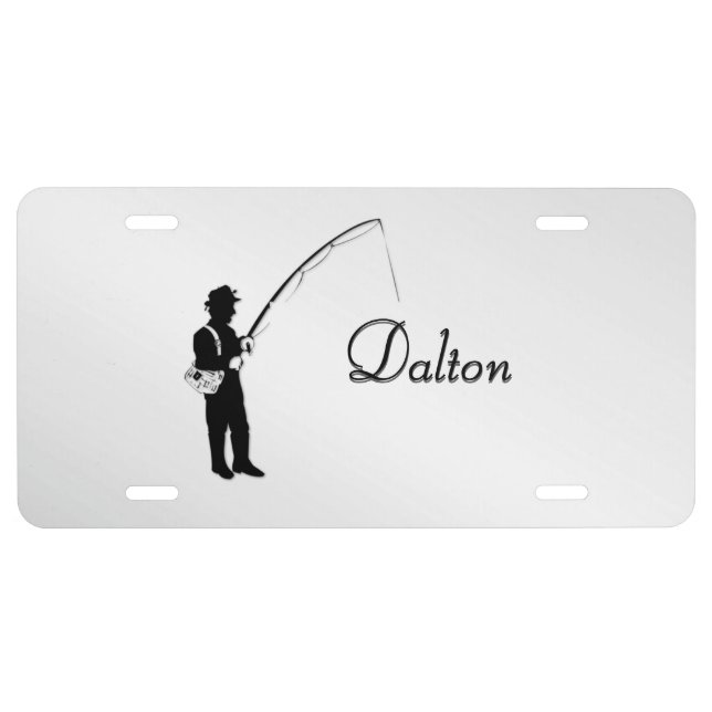 Personal Fishing License Plate (Front)