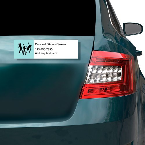 Personal Fitness Class Magnetic Car Signs