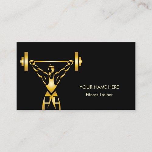 Personal Fitness Coach Business Card