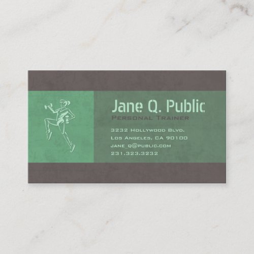 Personal Trainer Business Card (bright)
