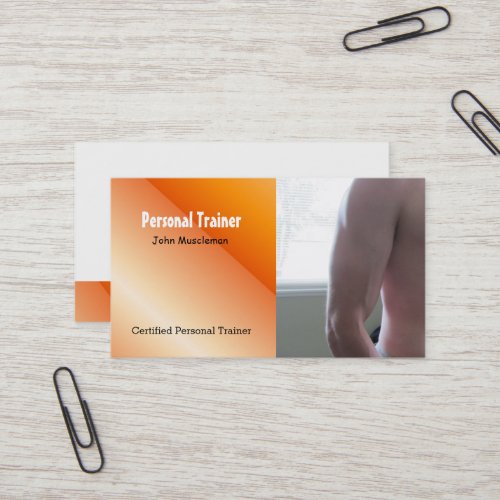 Personal Fitness Trainer Business Card