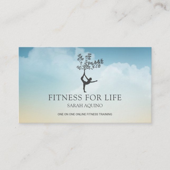 Personal Fitness Trainer Business Card (Front)