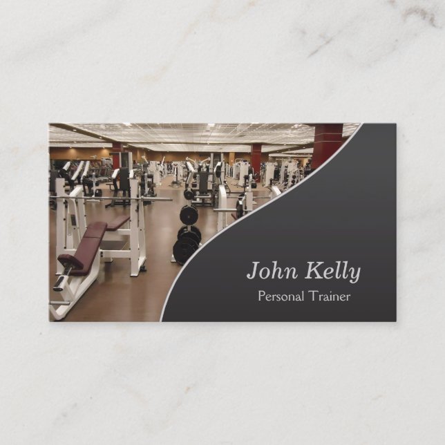 Personal Fitness Trainer Business Card (Front)