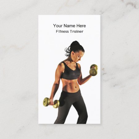 Personal Fitness Trainer Business Card Template