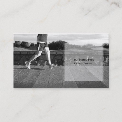 Customizable Personal Fitness Trainer Business Card Template